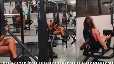 Luana Kazaki filmando amiga pagando boquete