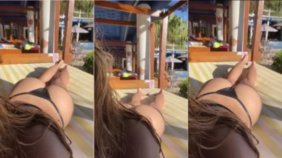 Mama Furtado tomando um sol na bunda gigante