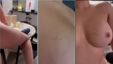 Novinha White Fairy andando pelada pela casa