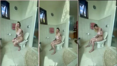 Giovanna Genesini foi flagrada mijando