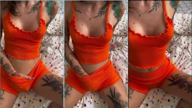 Thata PRD enfiou a mão na calcinha e começou se masturbar