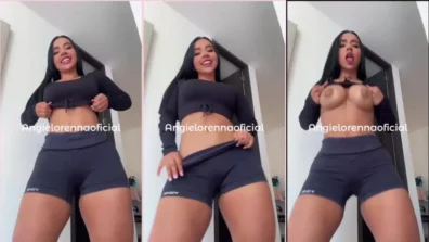 Morena gostosa, Angielorenn_ll  rebolando a bunda enorme