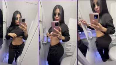 Tatiana Quintero gostosa se exibindo no banheiro