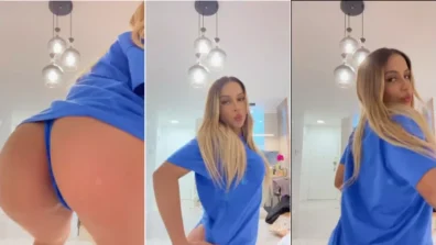 Video gostosa Sofia Lopes de blusão azul