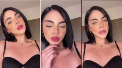 Natalia Torres gata de batom mostrando seu sorriso lindo