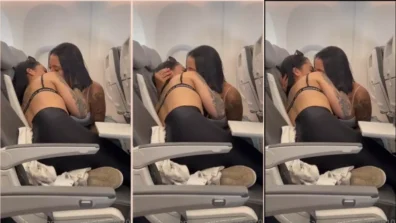 Video da Jennifer Sánchez transando no voo com a amiga