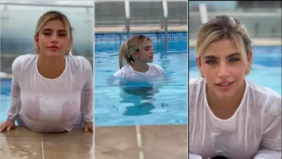 Video da Laura Vanegas toda molhadinha na piscina