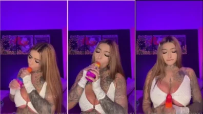 Julieth Suarez peituda tatuadona em video exotico