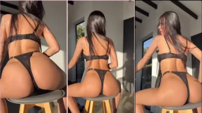 Keyla onlyfans na cadeira sentada rebolando de lingerie preta