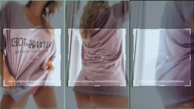 Amadora Lais Exibidinha de blusão fazendo strip gostoso