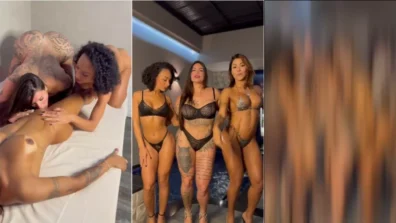 Anny Alves e amigas safadas de lingerie se pegando
