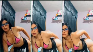 Morena gostosa de óculos Mia Zapata de quatro