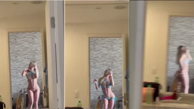 Veja a Reed toda safada se exibindo na frente do espelho