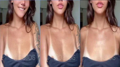 Video Bia Trois mostrando sua marquinha sexy