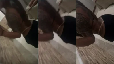 Veja a Michele Babalu mostrando a marquinha do bronzeado