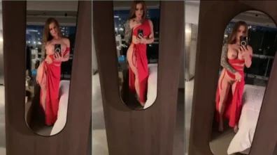 Video da Tati Weg na frente do espelho se exibindo toda