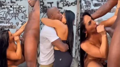 Daiane Alves e seu negão safado na boa foda gozando