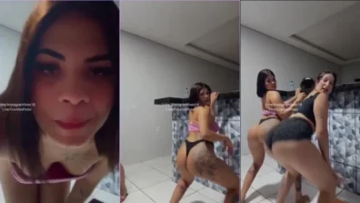 Gostosa e sua amiga adora ficar se exibindo de roupa intima