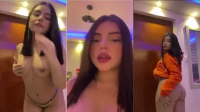 Gostosa Karol Mantilla tirando a roupa toda