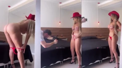 Aline Limas abaixou a calcinha toda