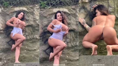 Gaby Souza gostosa mostrando a xota em publico