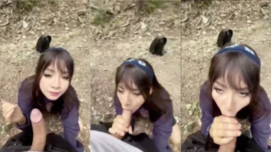 Gostosa boqueteira chupou o cara no mato e ganhou leitinho