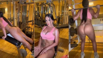 Kethellen Soares pelada na academia