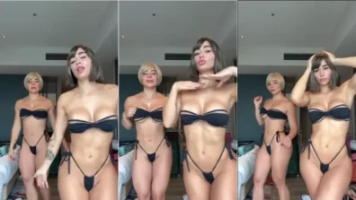 Onlyfans da bruluccas provocando de calcinha e sutiã junto da amiga