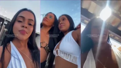 Sahsouzaa se exibindo todinha com a amiga