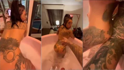 Sataniafree deu até o cuzinho na banheira