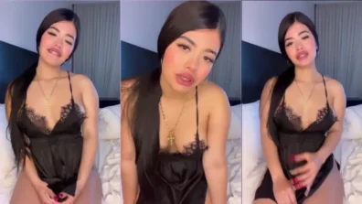 Alanis Cordero bucetuda tatuada morena linda de babydoll preto