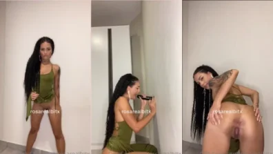 Amadora Camila Moura empurrando a bunda no consolo