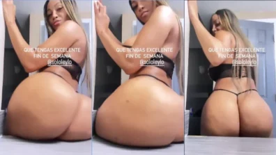 Gostosinha Leylo Cali exibindo o traseiro gostoso