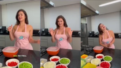 Maravilhosa Kerolay Chaves provocando enquanto cozinha