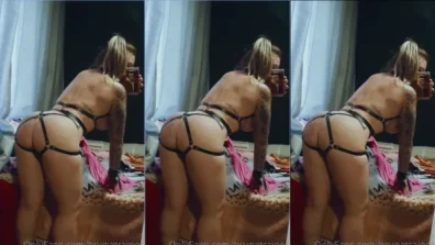Nesse video Bruna Trainer provoca usando uma lingerie