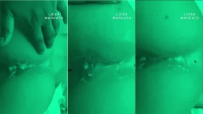 Vagabundinha Luiza Marcato gozando muto na siririca