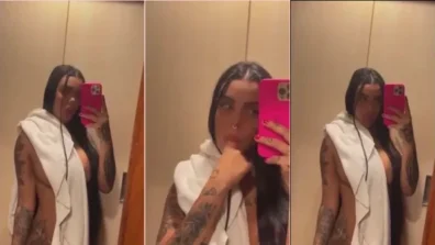 Video caseiro da rabuda sensualizando na frente do espelho