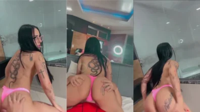 Video da Jhenis Kutkut rebolando a bunda na frente do safado