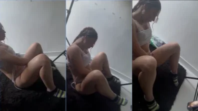 Dahia Jaramillo com a mão na buceta