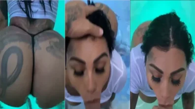 Onlyfans Brittanya Razavi pagou um boquete pro amigo do namorado na piscina