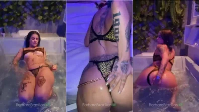 Safada Barbara Brazilian se masturbando na hidro