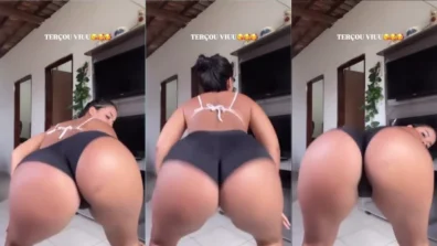 Vagabunda lellyzinhaa exibindo o bundão gigante