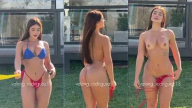 Valens Rodriguez tirando a roupa toda