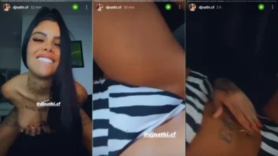Vazou na net a Dj Nathi passando a mão na cheirosa