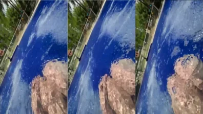 Video da Jhoana Carvajaal se exibindo na piscina