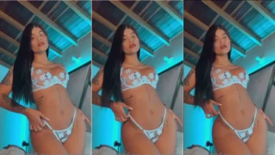 Video da soytorres usando uma lingerie de rendinha muito sexy