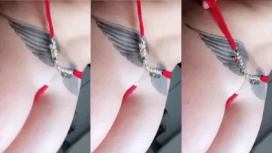 Beatriz Assimen usando uma calcinha fio dental super sexy